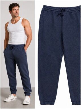 Lunya Men’s Restore Double Faced Jogger Pants Navy Blue Small NWT Luxury Lounge